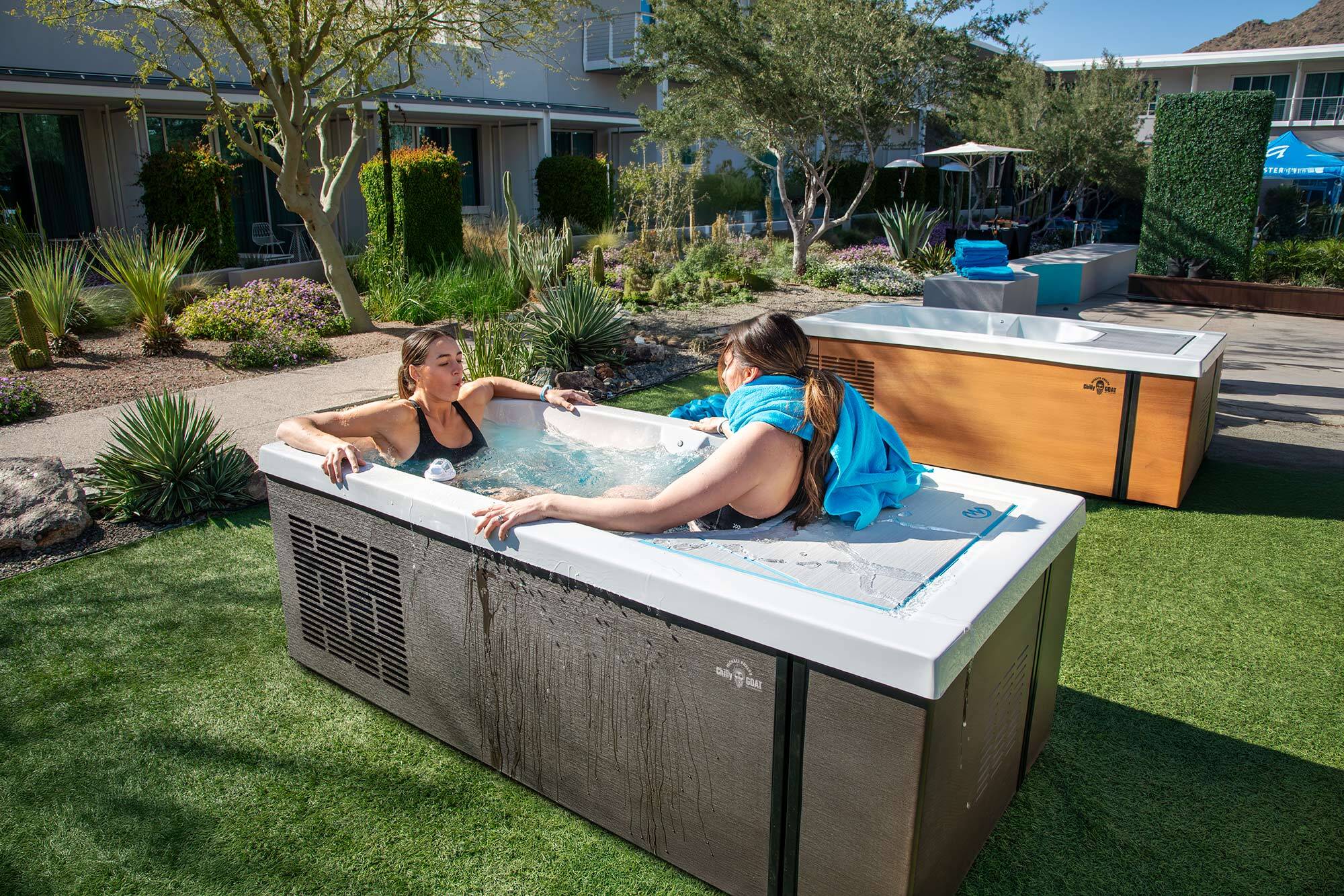 Two Women Using Alpine Glacier