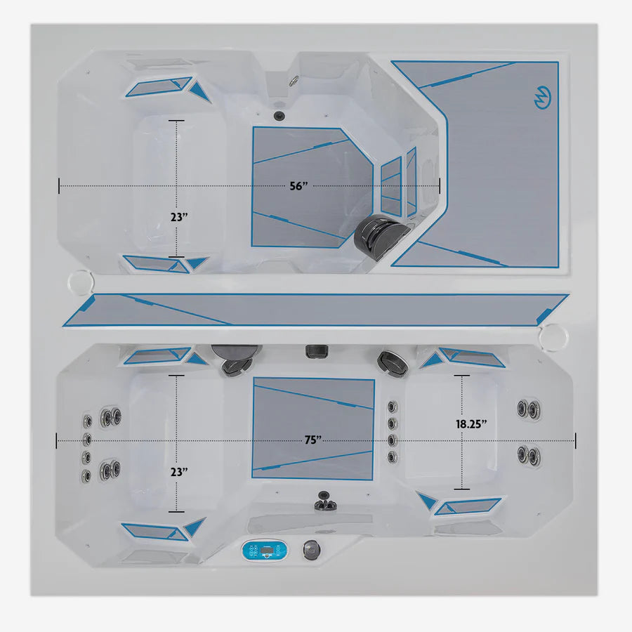 Valaris Glacier: Hot Tub + Cold Tub
