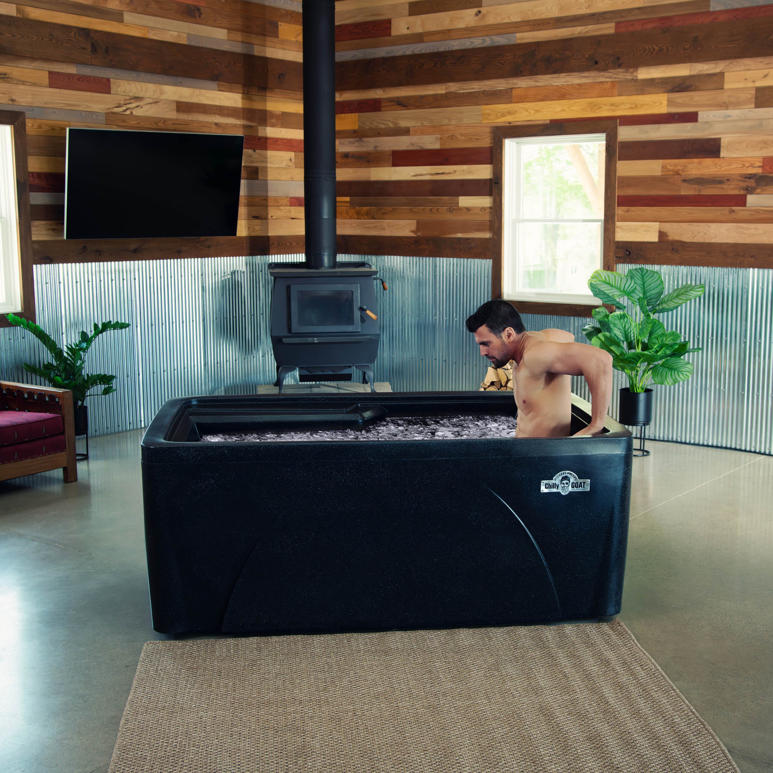 Man Using Matterhorn Ice Bath