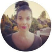 Circular profile picture of Rhonda Patrick with blurred background