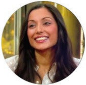 Circular profile picture of Susana with blurred background